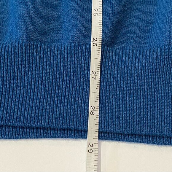 Duluth Trading Co. Merino Wool Blend Pullover Blue Sweater Men's Size Large - Picture 10 of 14